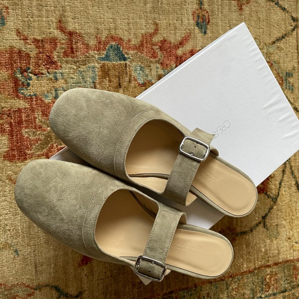 CREATURES OF COMFORT Women's Lucca Suede Mary Jane Mules In Mink Size 39